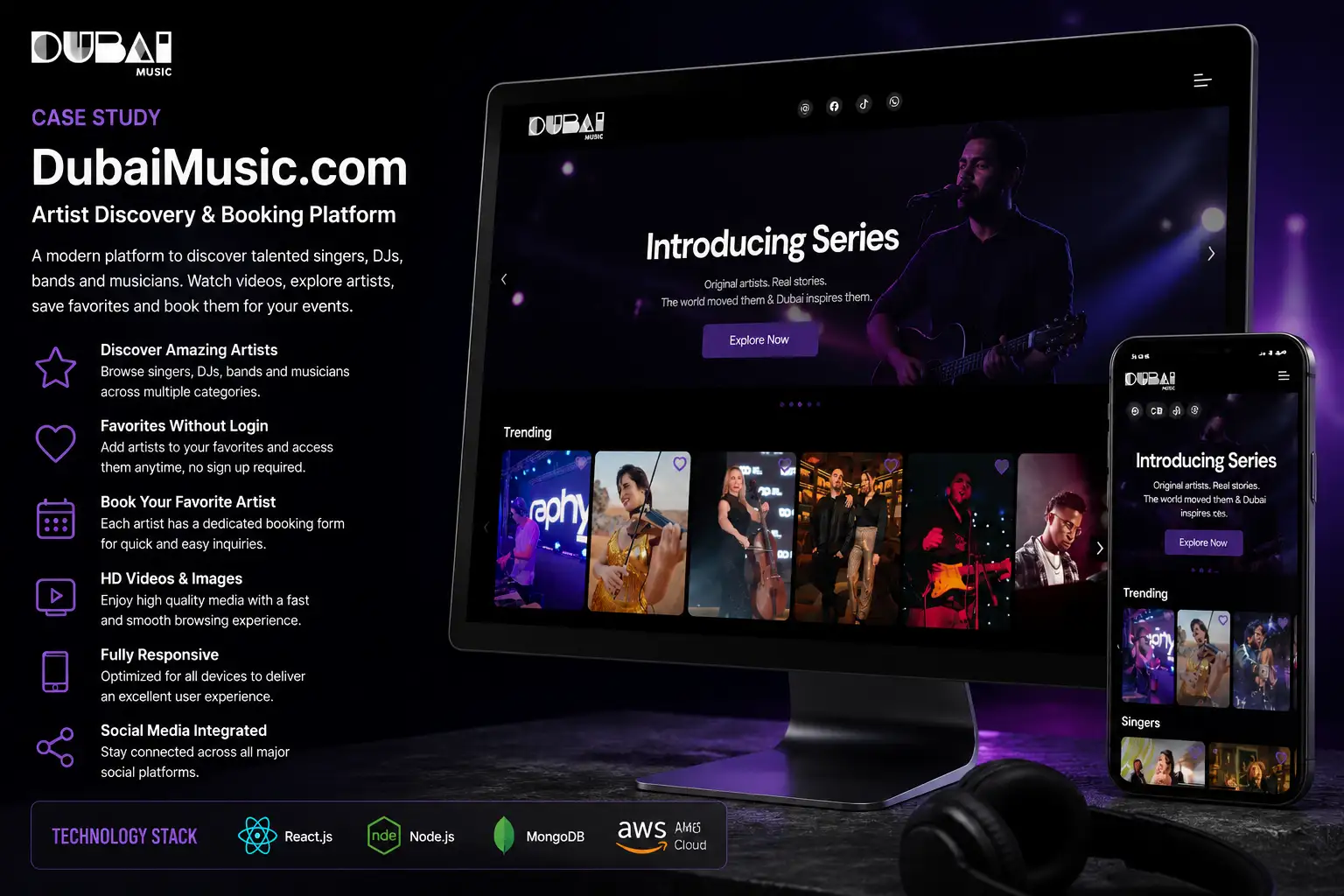 Dubai Music Mockup